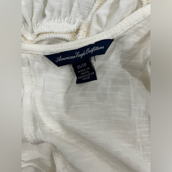 American Eagle Outfitters Cream Lace Tank Top - Picture 5 of 6